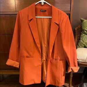 Catherine Malandrino Bold Orange Blazer